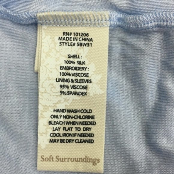 NWT Soft Surrounding Adele Silk Tunic Top - Picture 7 of 7